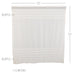 White Ruffled Sheer Petticoat Shower Curtain 72x72