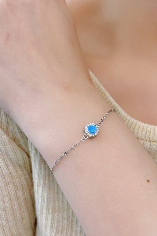 Love You Too Much Opal Bracelet Sky Blue One Size