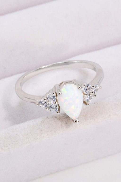 Limitless Love Opal and Zircon Ring Opal