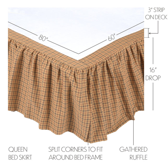 Millsboro Queen Bed Skirt 60x80x16