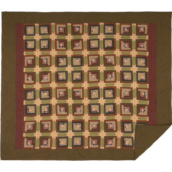 Tea Cabin King Quilt 110Wx97L