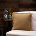 Burlap Natural Ruffled Fringed Pillow Cover 16x16