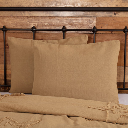 Burlap Natural Standard Sham 21x27