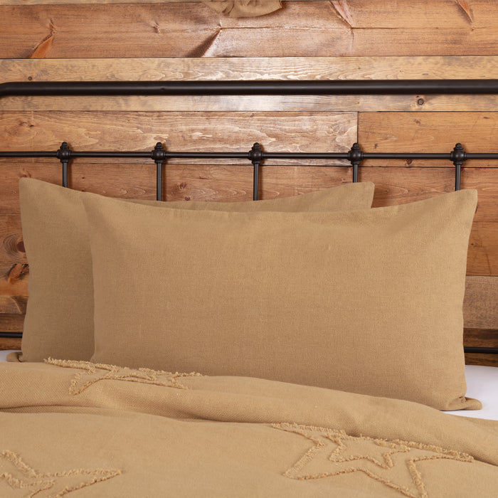 Burlap Natural King Sham 21x37