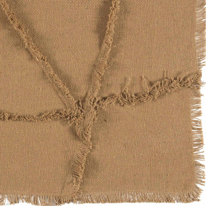 Burlap Natural Reverse Seam Patch Runner 13x48