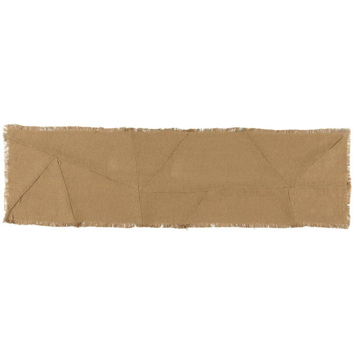 Burlap Natural Reverse Seam Patch Runner 13x48