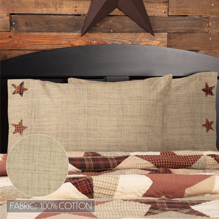 Abilene Star Standard Pillow Case Set of 2 21x30