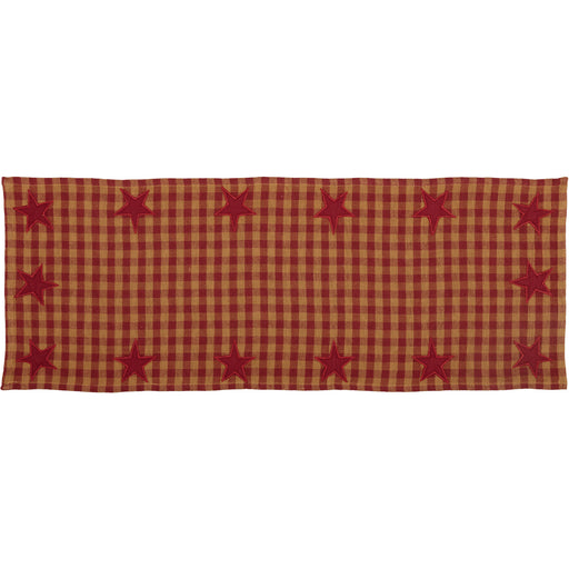 Burgundy Star Runner Woven 13x36