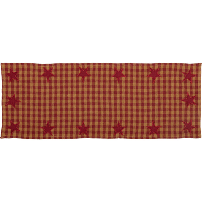 Burgundy Star Runner Woven 13x36