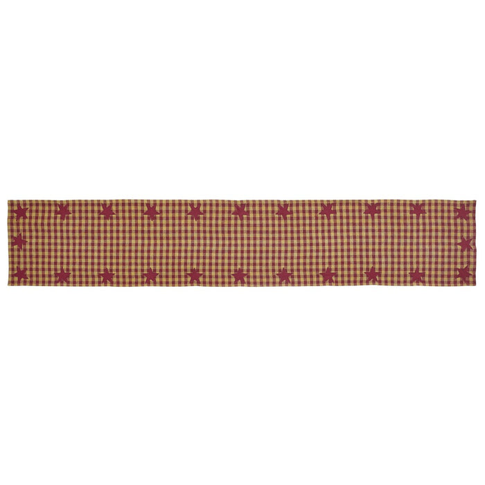 Burgundy Star Runner Woven 13x72