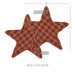 Burgundy Star Trivet Star Shape 10