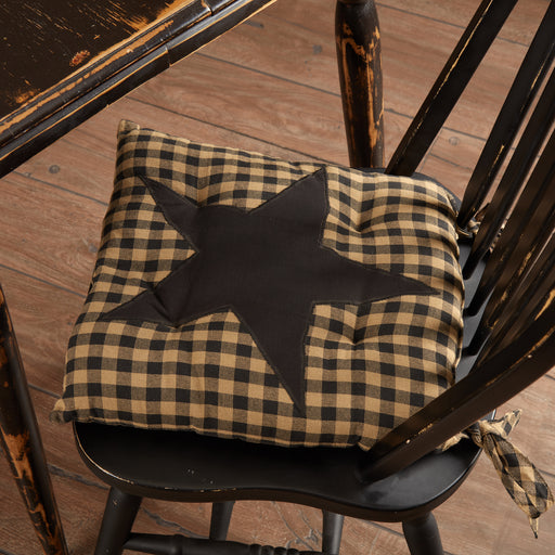 Black Star Chair Pad