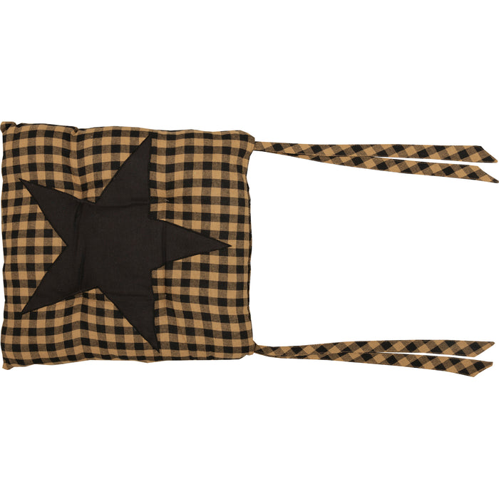 Black Star Chair Pad