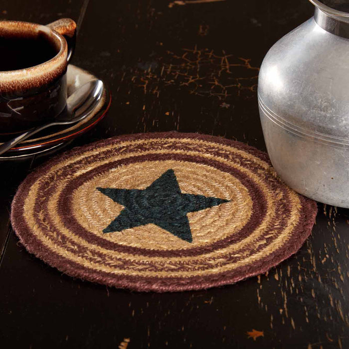 Potomac Jute Trivet Stencil Star 8