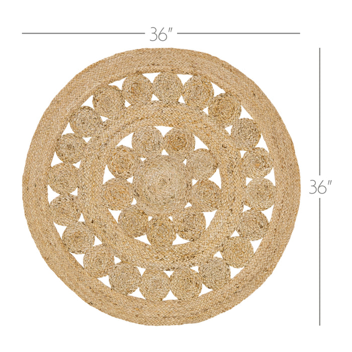 Celeste Jute Rug 3ft Round