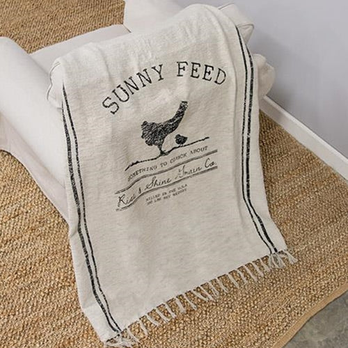 Sunny Feed Farmhouse Throw