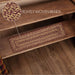 Burgundy Tan Jute Stair Tread Rect Latex 8.5x27