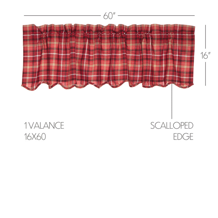 Braxton Scalloped Valance 16x60