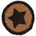 Farmhouse Jute Coaster Stencil Star Set of 6