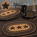 Farmhouse Jute Placemat Stencil Stars Set of 6 12x18