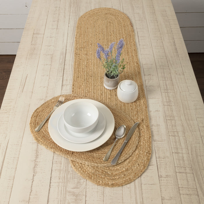 Natural Jute Placemat Set of 6 12x18