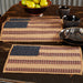 Patriotic Patch Placemat Quilted Set of 6 12x18