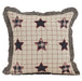 Bingham Star Fabric Pillow with Applique Stars 16x16