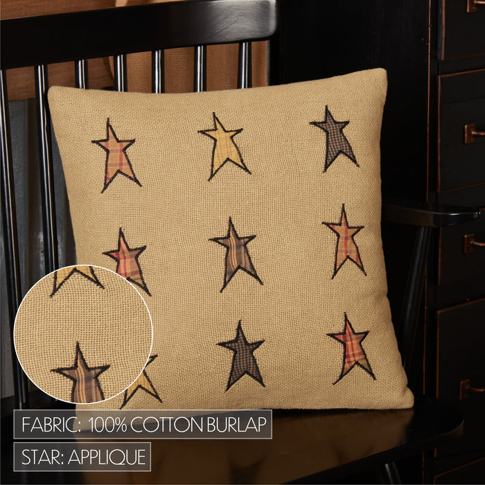 Stratton Applique Star Pillow 16x16