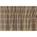 Sawyer Mill Charcoal Plaid Prairie Short Panel Set of 2 63x36x18