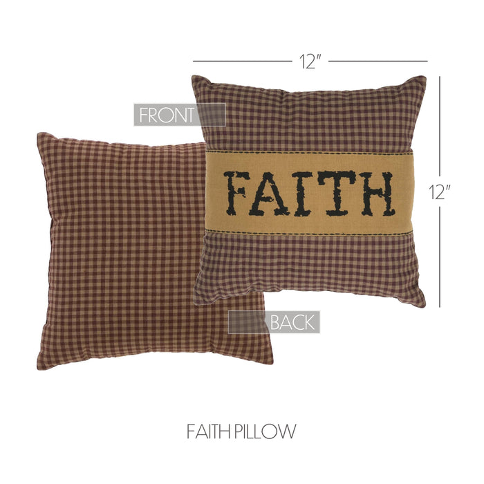 Heritage Farms Faith Pillow 12x12