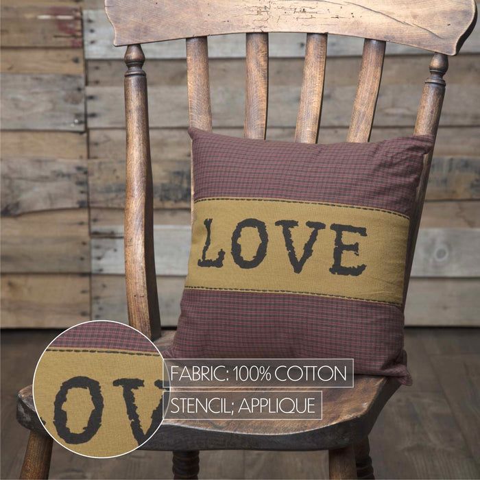 Heritage Farms Love Pillow 12x12