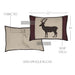 Wyatt Deer Applique Pillow 14x22