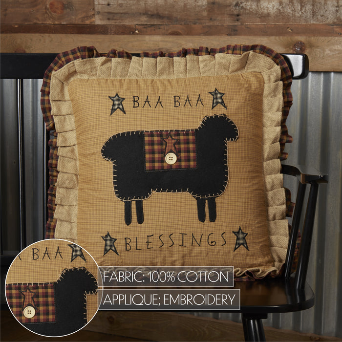 Heritage Farms Baa Baa Blessings Pillow 18x18