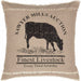 Sawyer Mill Charcoal Cow Pillow 18x18