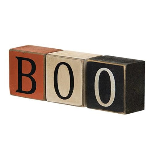 3/Set "Boo" Letter Blocks