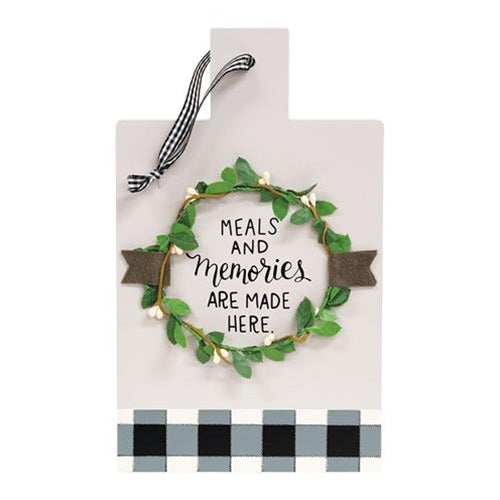 Meals and Memories Cutting Board Sign