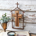 Wood and Metal Religious Wall Decor