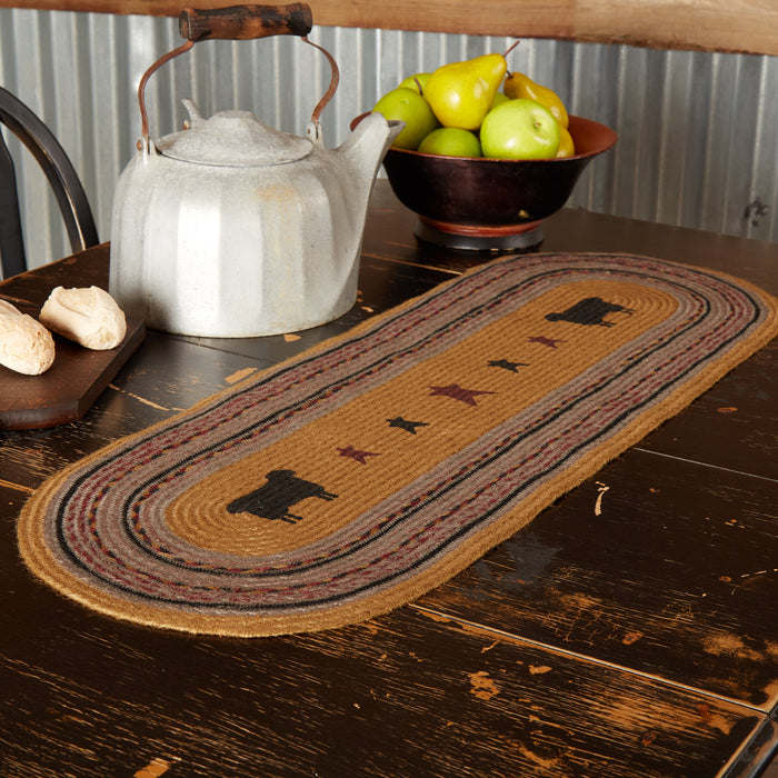 Heritage Farms Sheep Jute Runner 13x36