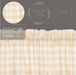 Annie Buffalo Tan Check Prairie Short Panel Set of 2 63x36x18