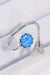 Opal Fishtail Bypass Ring Blue One Size