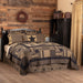 Black Check Star King Quilt 105Wx95L