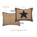 Black Check Star Standard Sham 21x27