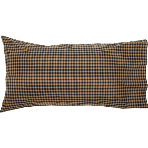 Black Check Star King Pillow Case Set of 2 21x40