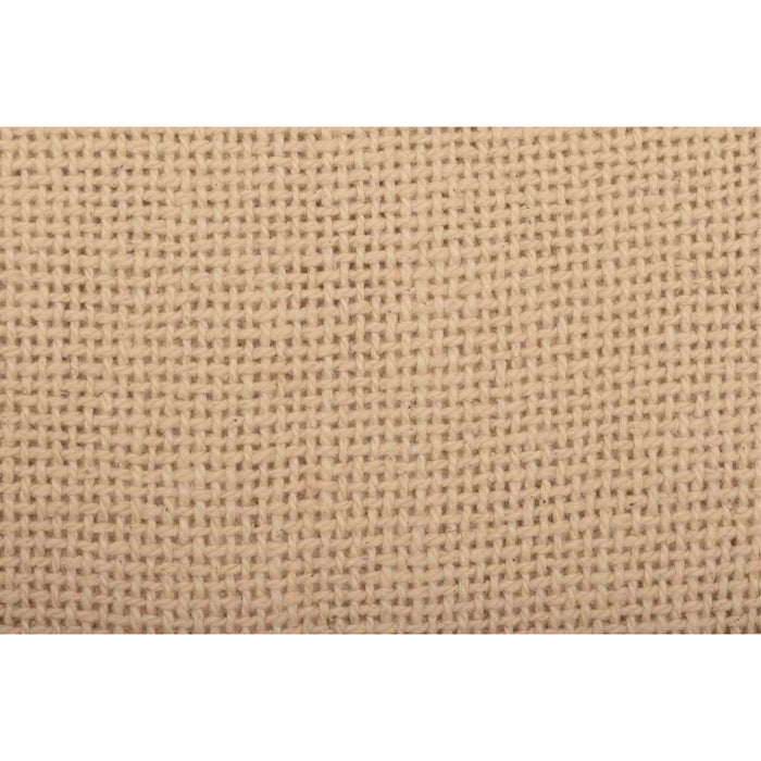 Burlap Vintage Fringed King Bed Skirt 78x80x16