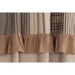 Sawyer Mill Charcoal Chambray Solid Panel with Attached Patchwork Valance Set of 2 84x40