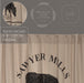 Sawyer Mill Charcoal Cow Shower Curtain 72x72