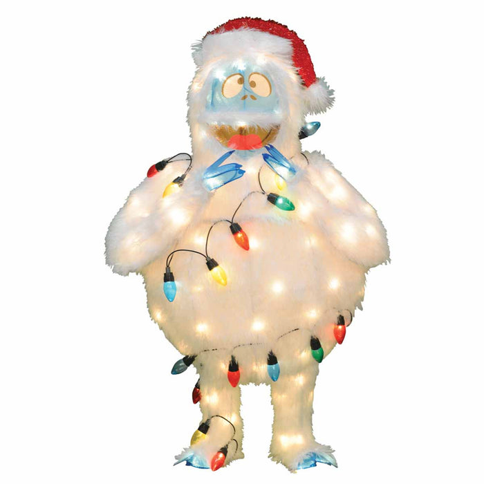 Pre-Lit Bumble Christmas Outdoor Decoration - 49" - Multi Lights