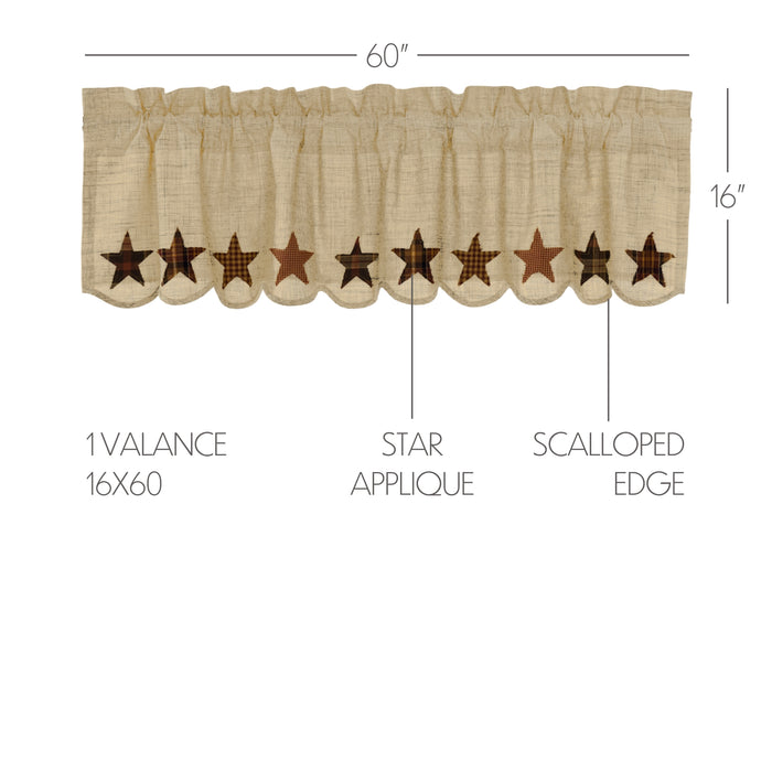 Abilene Star Valance 16x60