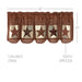 Abilene Patch Block and Star Valance 20x60