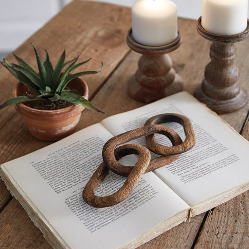 Wood Chain Tabletop Decor